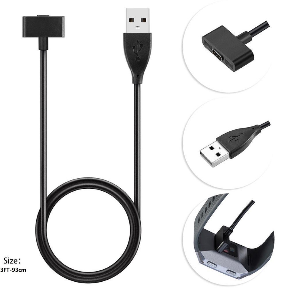 93cm 5V 1A Smart Watch Magnetic USB Charger Charging Cable for Fitbit Ionic