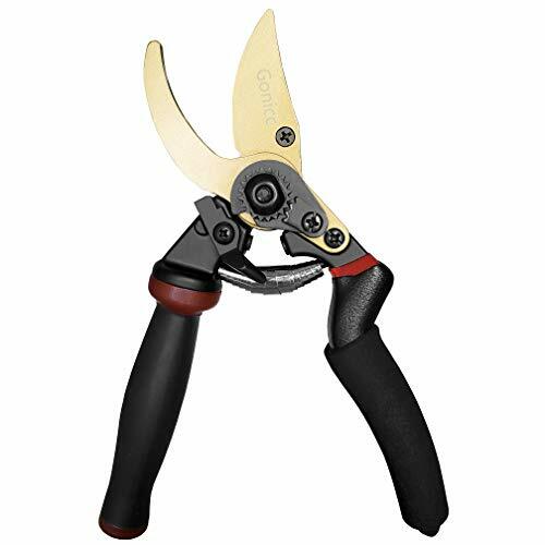 Professional Titanium Coated Pruning Shears Garden Secateurs Scissors 8.5 inch