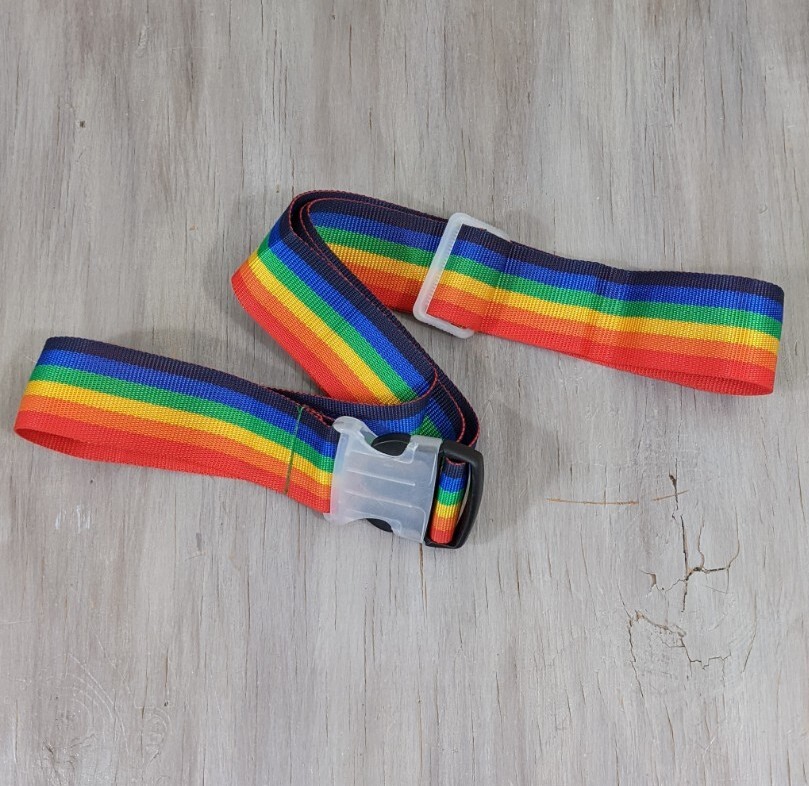Rainbow Luggage Strap - Pride Roller Bag Strap Belt