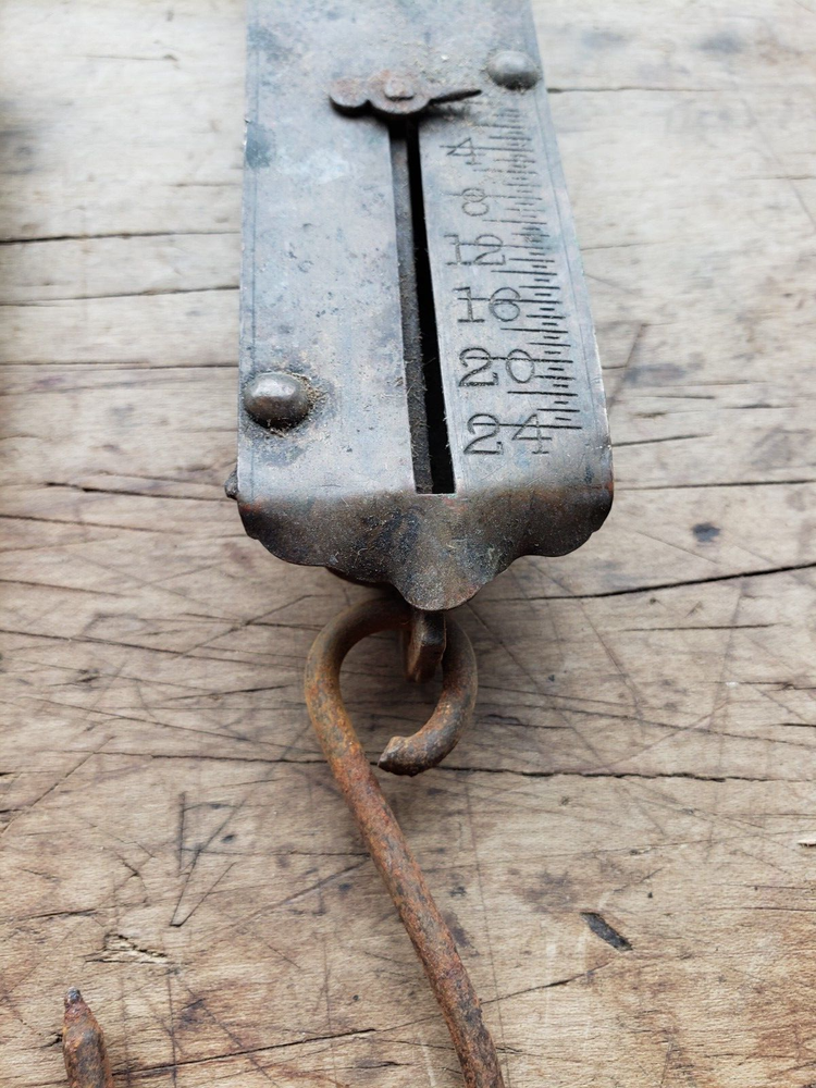 2 P.S. & W. Co. Spring Balances Scales Brass