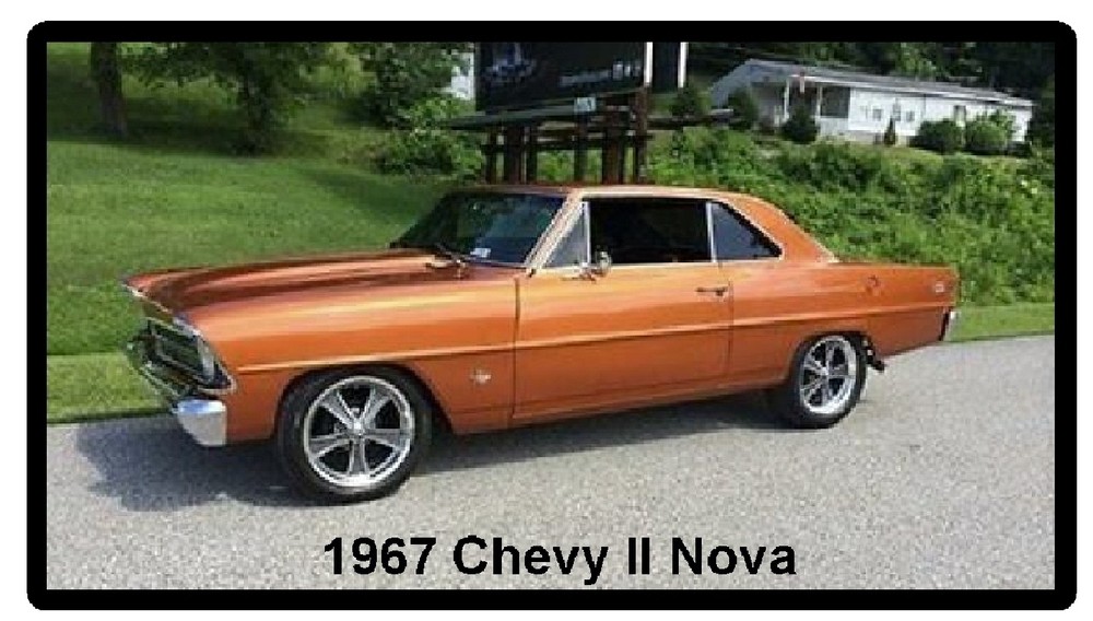 1967 Chevy II Nova Refrigerator Magnet