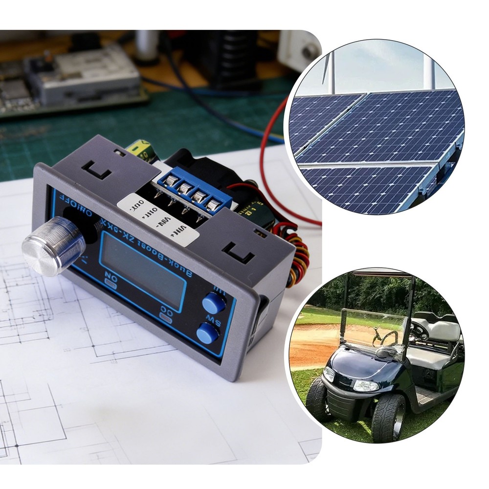 DC Adjustable Step-Up Down Buck Boost Power Supply Voltage Regulator LCD Module.