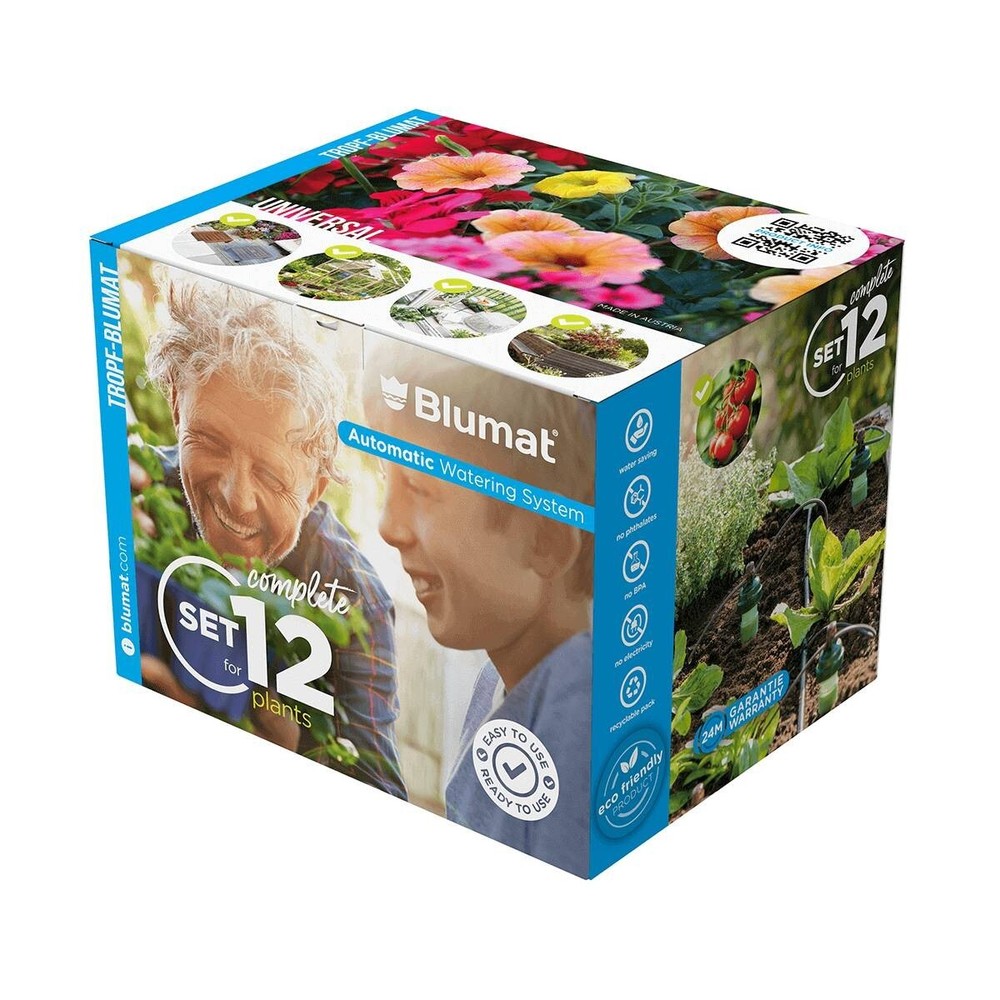 Blumat Medium Watering Kit (12 Pack) - Automatic Self-Drip Irrigation System
