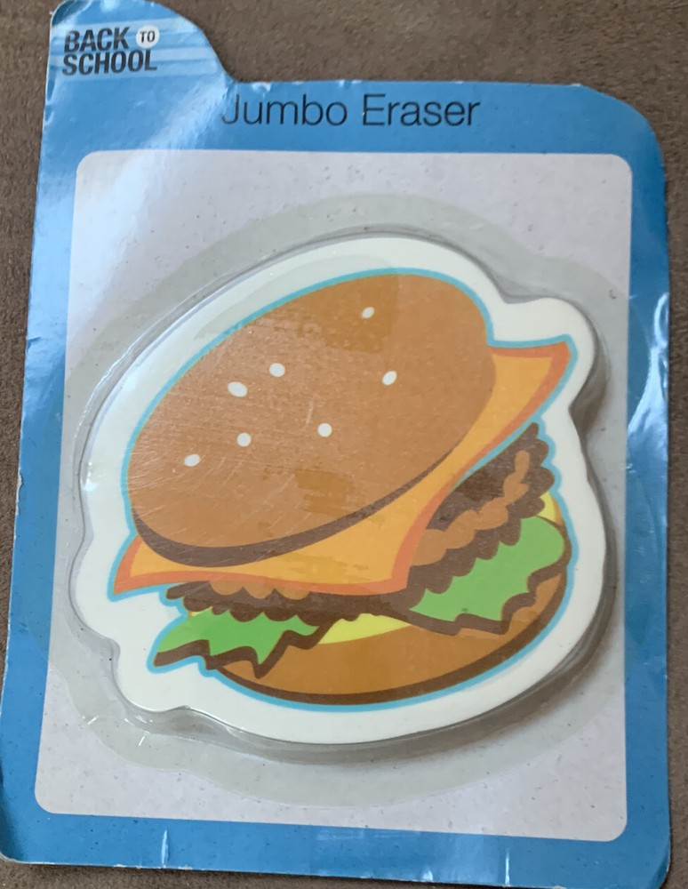 JUMBO ERASER BIG MAC BURGER SCHOOL ACCESSORY