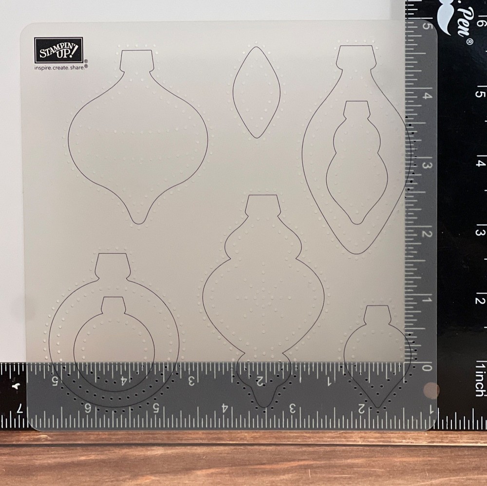Stampin Up! Stencils 5-Piece Set With Case