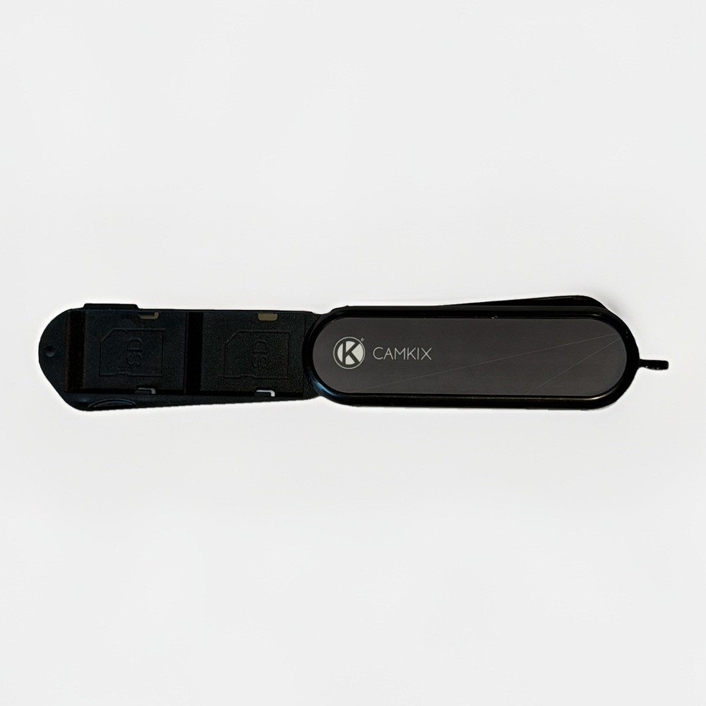 CamKix Memory Card Storage Case with Micro SD Reader - Swiss Army Knife