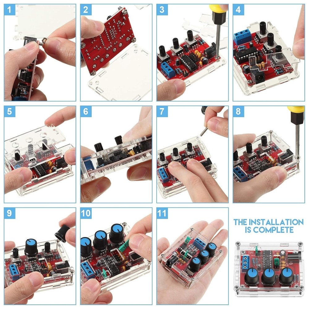 Versatile XR2206 Function Generator - Compact Kit with Adjustable Signal Output
