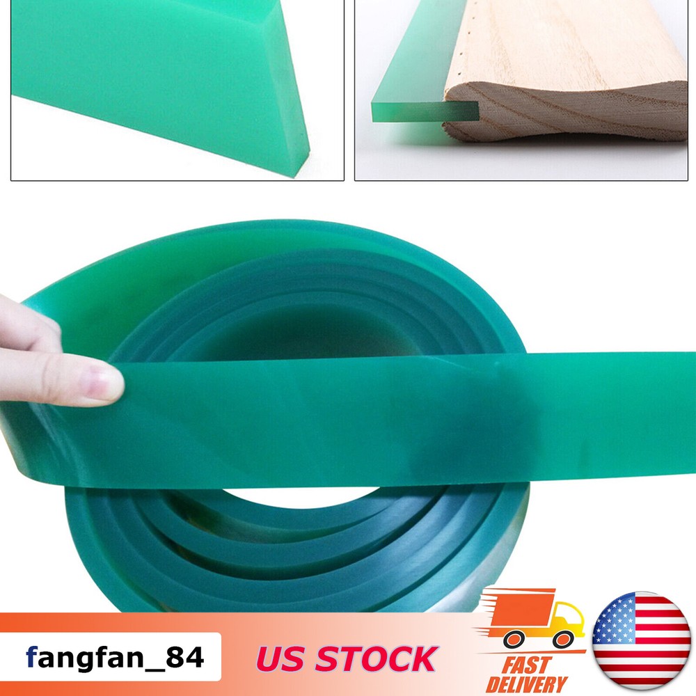 72"- 80 Duro Silk Screen Printing Squeegee Blade Screenprinting 6FT Polyurethane