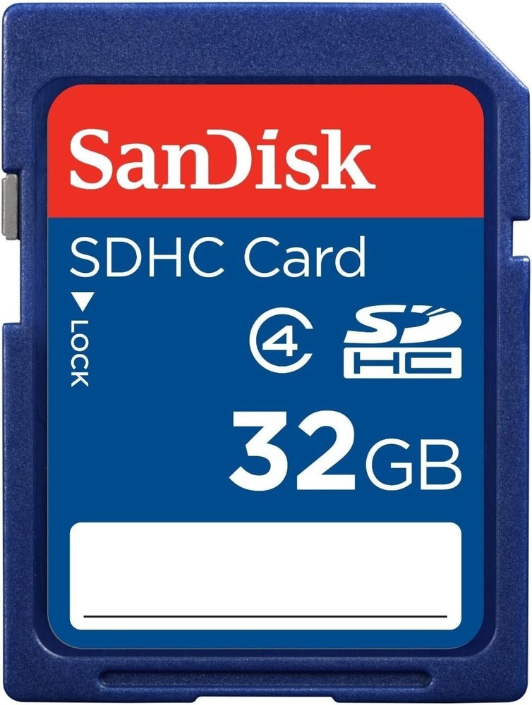 Standard Flash Memory Card 32GB Blue Drop Proof