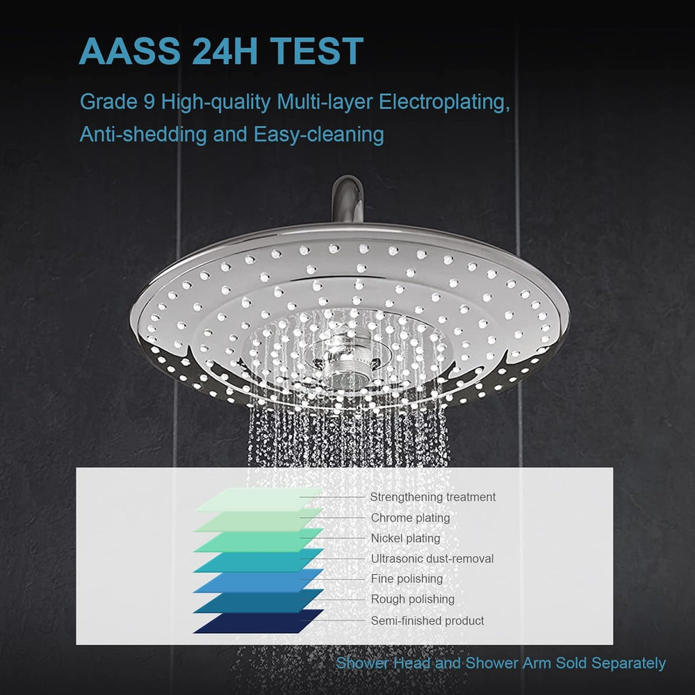 OFFO 4.5" Extra Large Shower Arm Flange in Outer Diameter Replacement Shower Hea