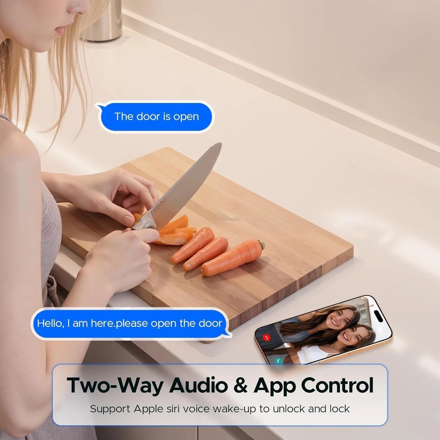 WiFi Video Smart Lock,6-in-1 Keyless Entry Door Lock with with Camera & Doorbell