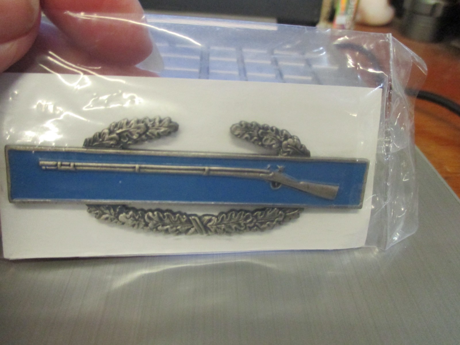 US Army Combat Infantry Badge (CIB) First 1st Award Insignia Pin Badge Oxidized