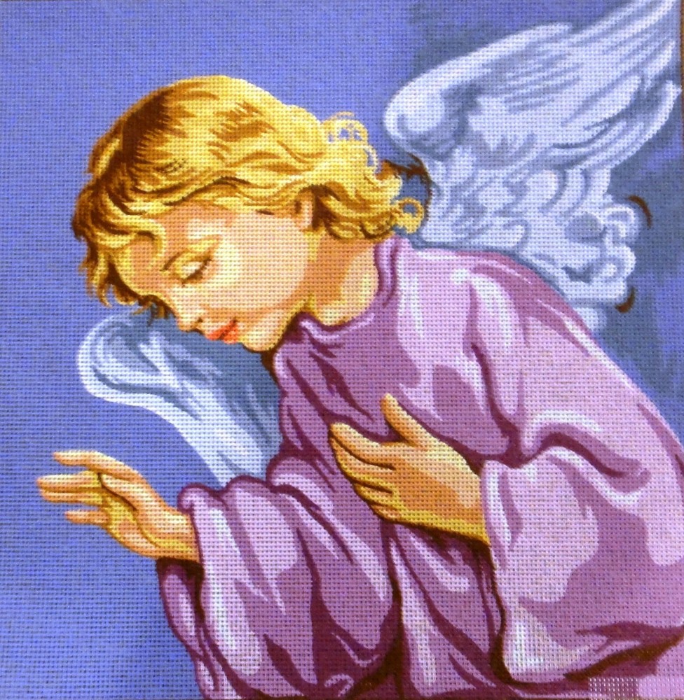 "Angel"  Printed Canvas or Threads Needlepoint Kit 46374