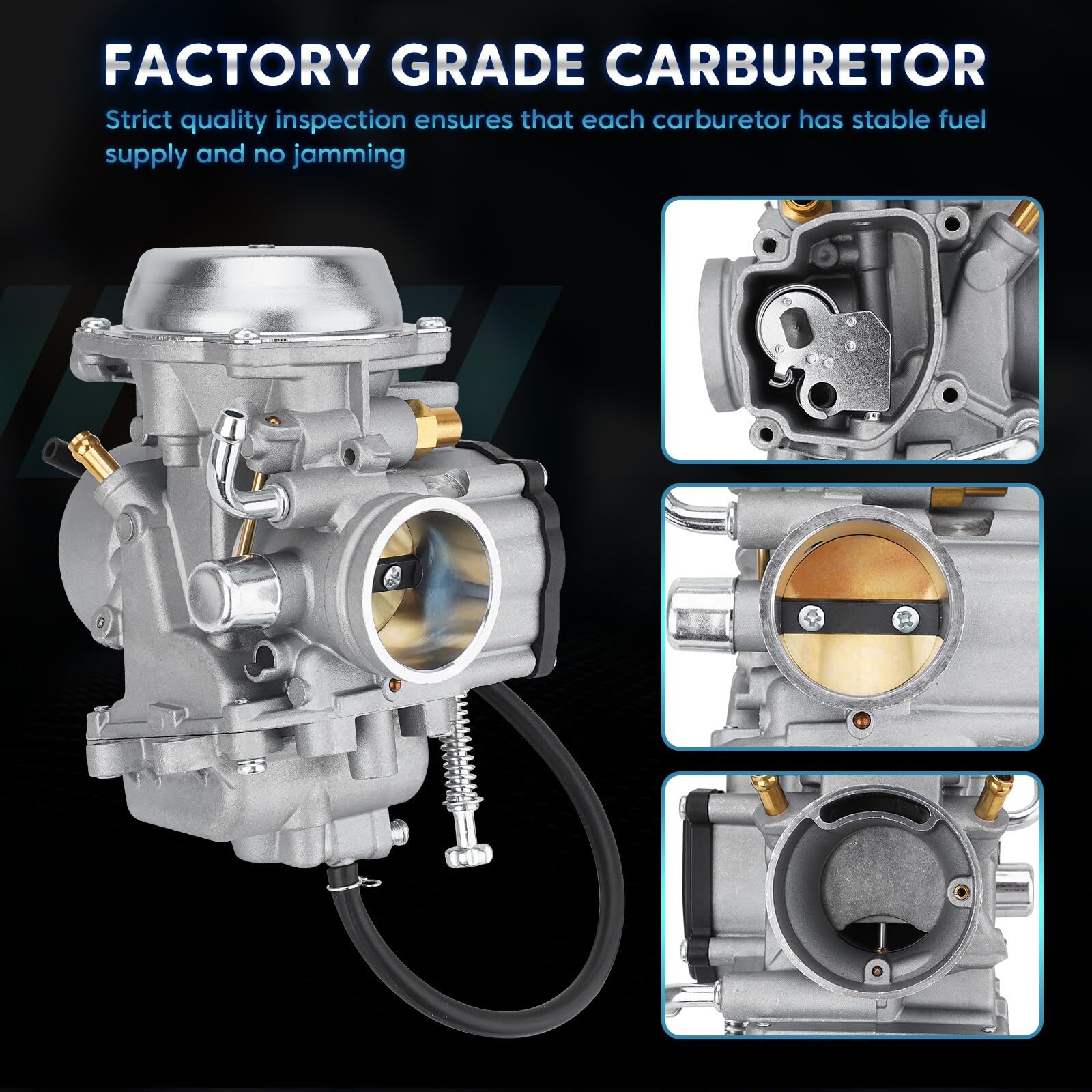 Carburetor w/Fuel Pump & Air Filter for Polaris Sportsman 500 4X4 HO 01-05 10-12