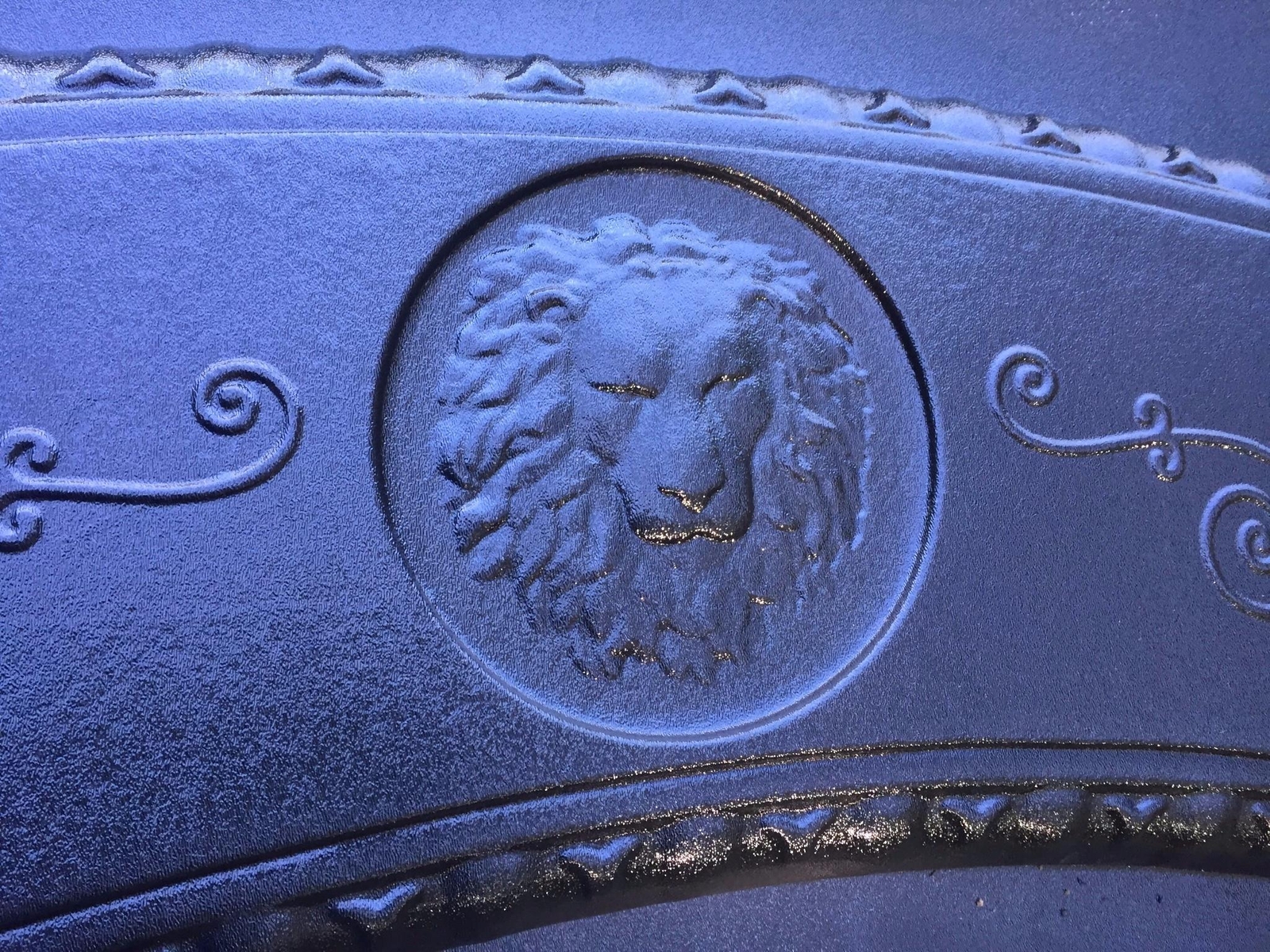 Curved Lions Head Concrete Bench top Mold Scroll design Bench Mold Full Size