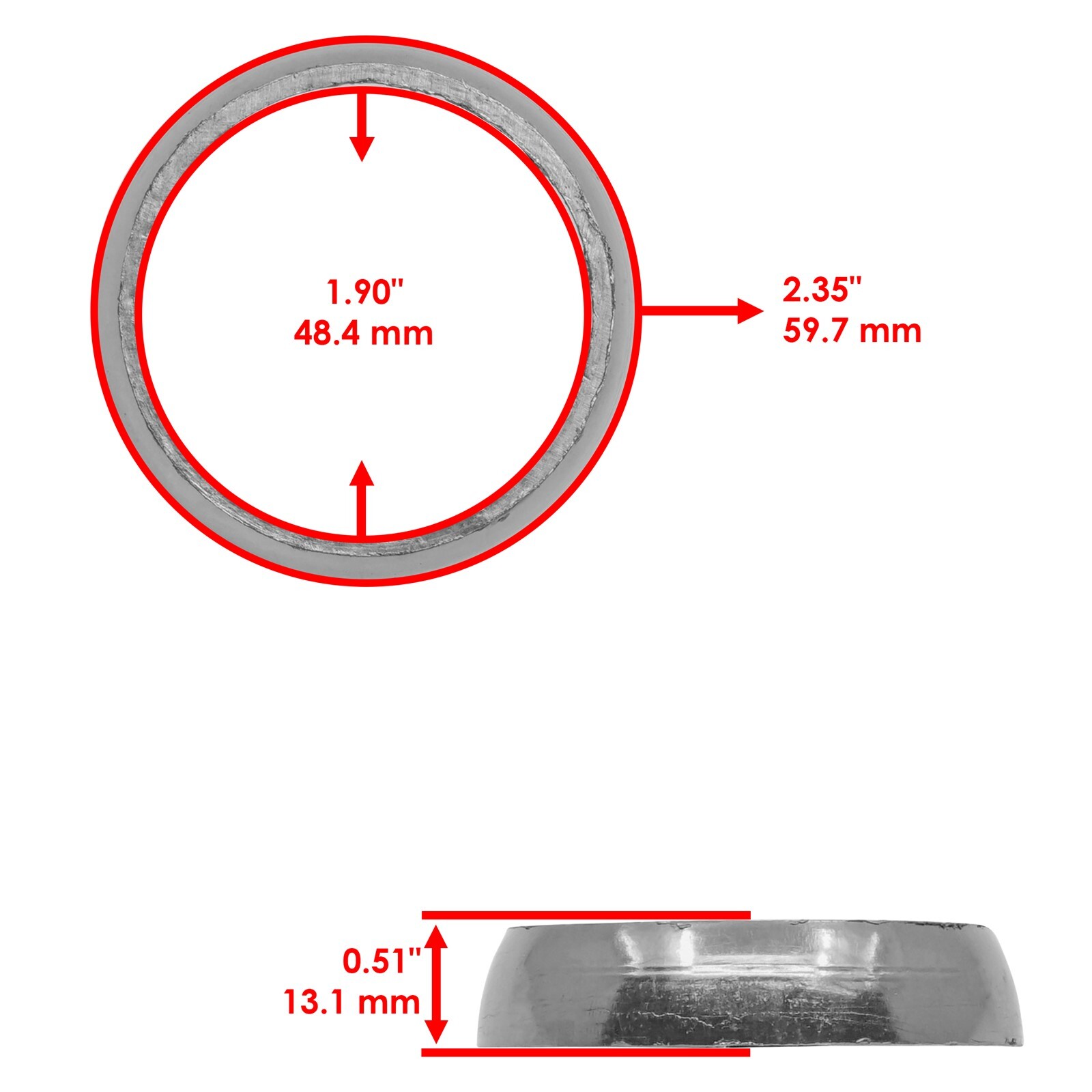 Caltric 5211688 Exhaust Muffler Gasket For Polaris 2010-2019