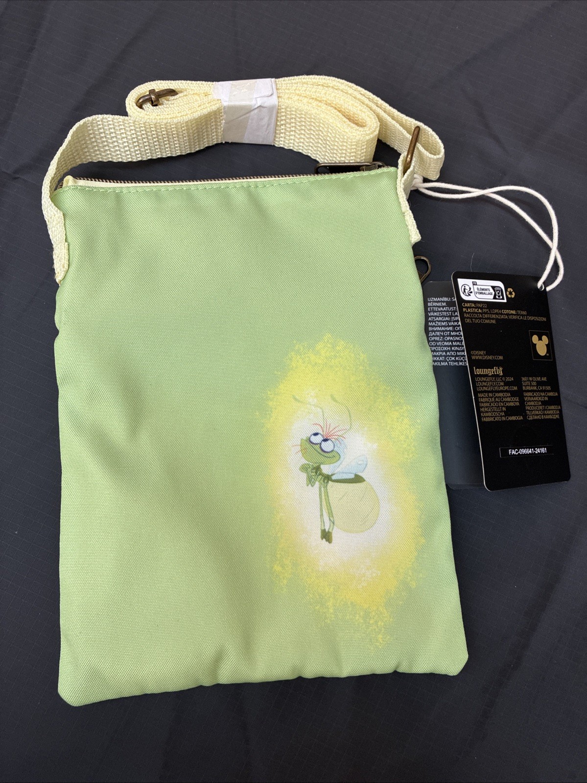 Loungefly Disney Princess and the Frog Tiana Fairy Passport/Crossbody Bag - NEW