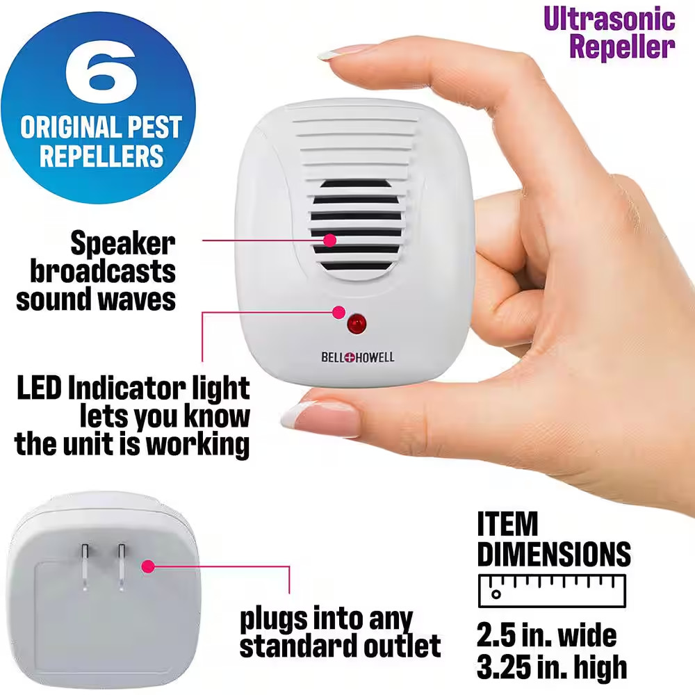 Multi Ultra-Sonic Pest Repellers Complete Home Kit (10-Pack)