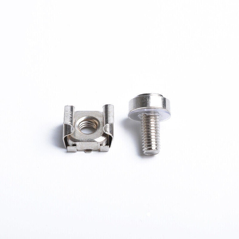 10pcs M5 Mounting Screws& Cage Nuts For Server Network AV Rackmount Equipment M
