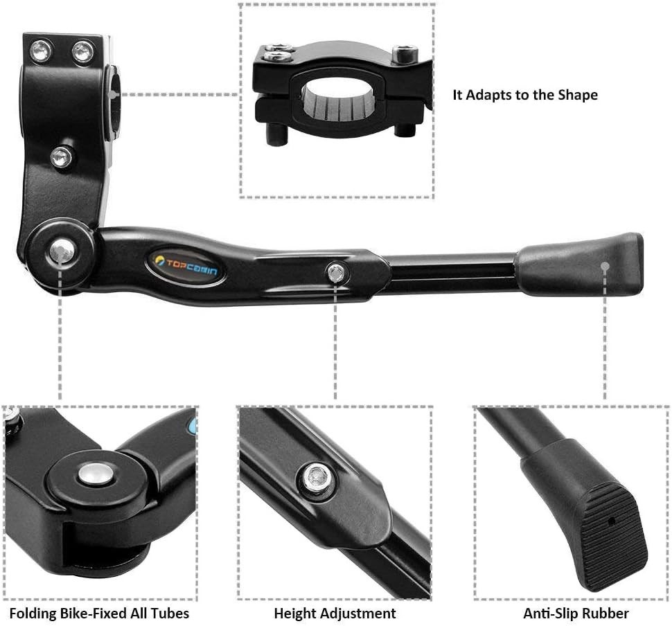 Universal Kickstand for 22-28 Inch Bikes - Adjustable Length & Rust-Resistant
