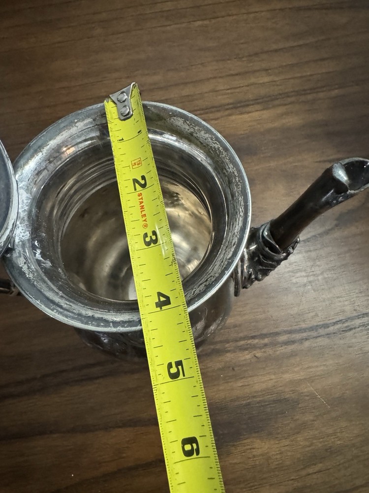 Antique Meriden Britannia Teapot Silver Plated Pattern 1925