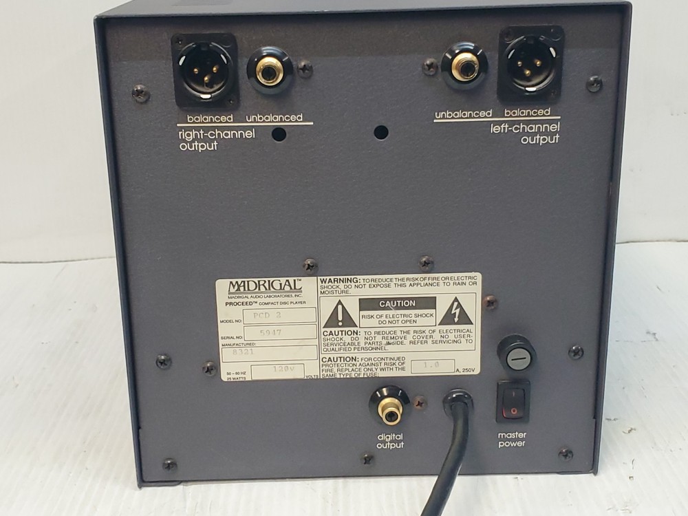 Mardrigal Proceed PCD 2 Compact Disc Player READ READ!!!