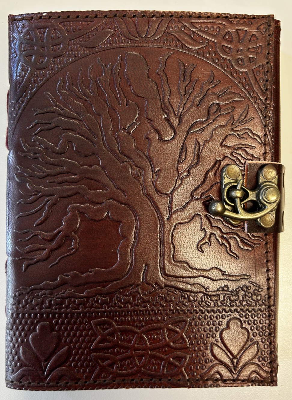 Handcrafted Genuine Leather Bound Journal Tree of Life Matt Paper 110 Page