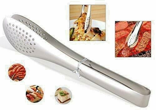 Stainless Steel Kitchen Tongs Serving Utensils BBQ Tongs For Cooking Heavy Duty