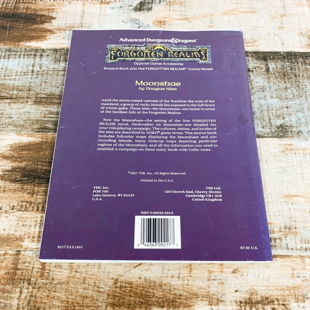 AD&D Dungeons & Dragons Adventure Module FR2 Moonshae - TSR 9217