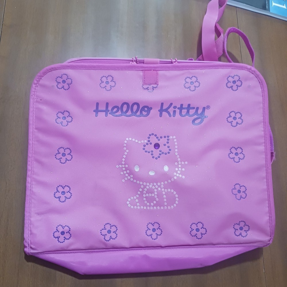 Hello Kitty Car Desk Activity Organize Back Seat Zippered Pockets Case