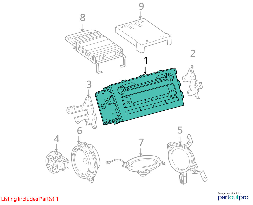 2012-2013 Toyota Corolla Radio Control Panel REHX5