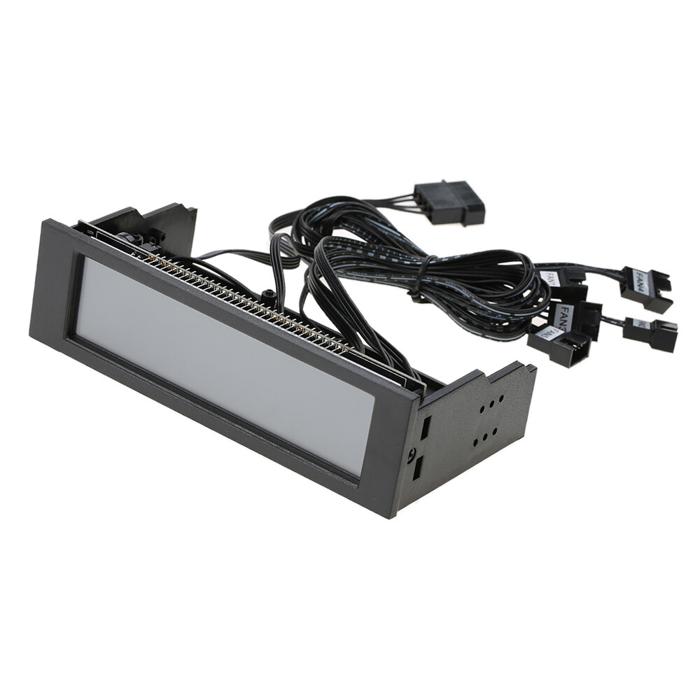 5.25 inch PC Bay LCD Front Panel Temperature Sensor Controller 5 Channel O0W0