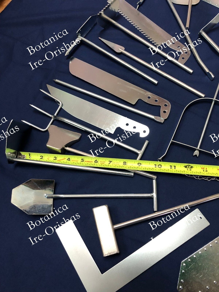 HERRAMIENTAS TOOLS DE OGGUN OGUN CABEZERA RELIGION YORUBA IFA SANTERIA