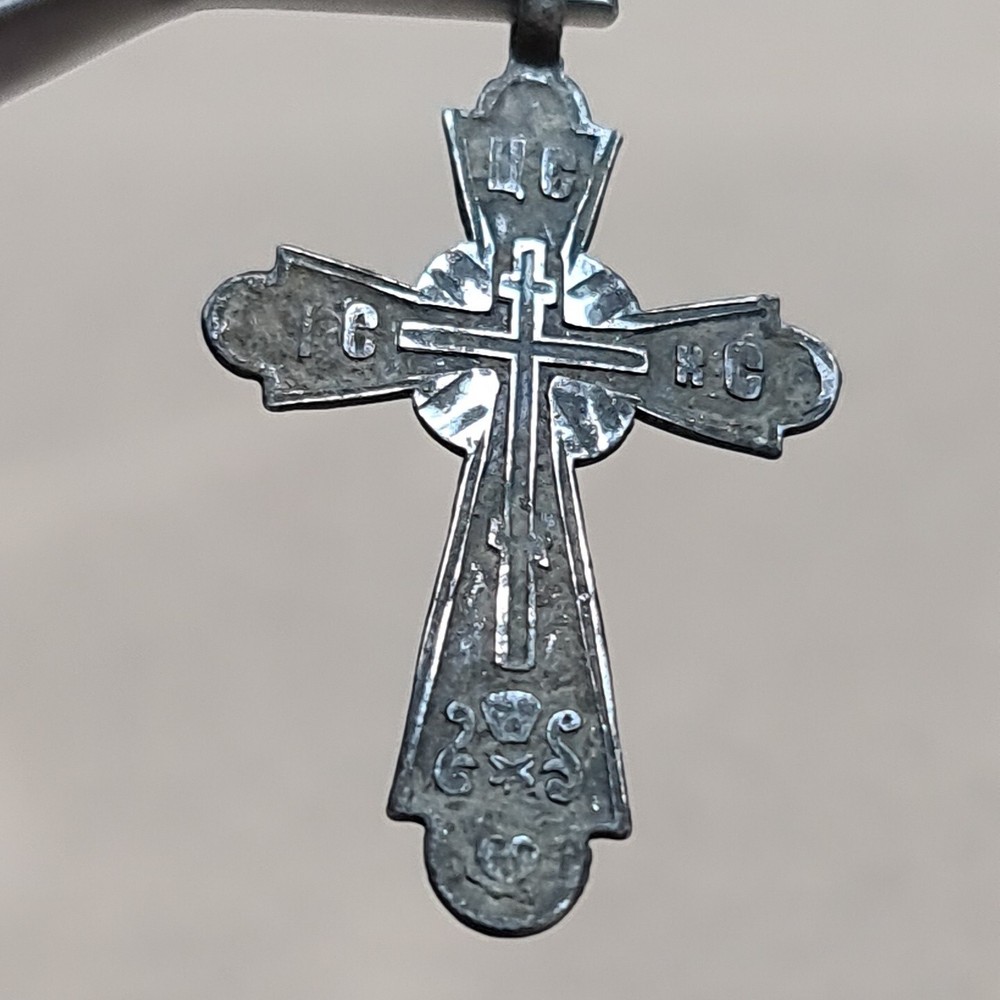 ANCIENT IMPERIAL RUSSIAN 84 SILVER cross