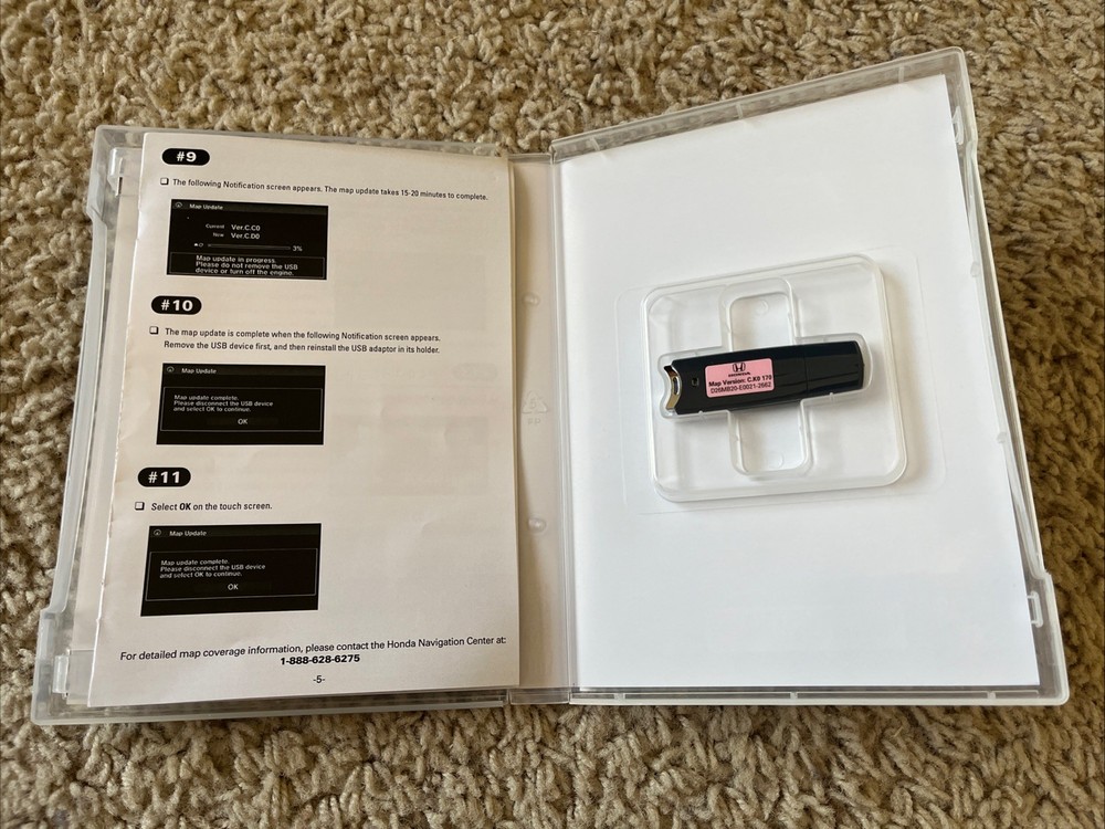 Honda Navigation System 2021 Pink USB Update