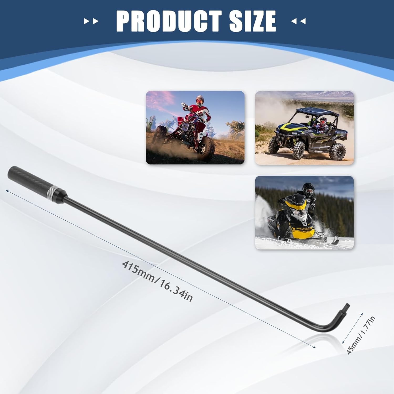 16.34in 110 Degree Carburetor Pilot Screw Adjusting Tool