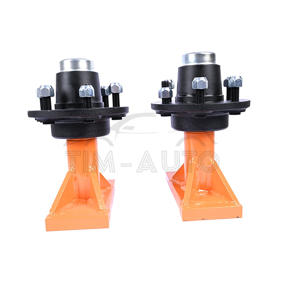 6 x 5.5 Lug Superior Shipping Container Wheels Bolt-on Spindle Kit