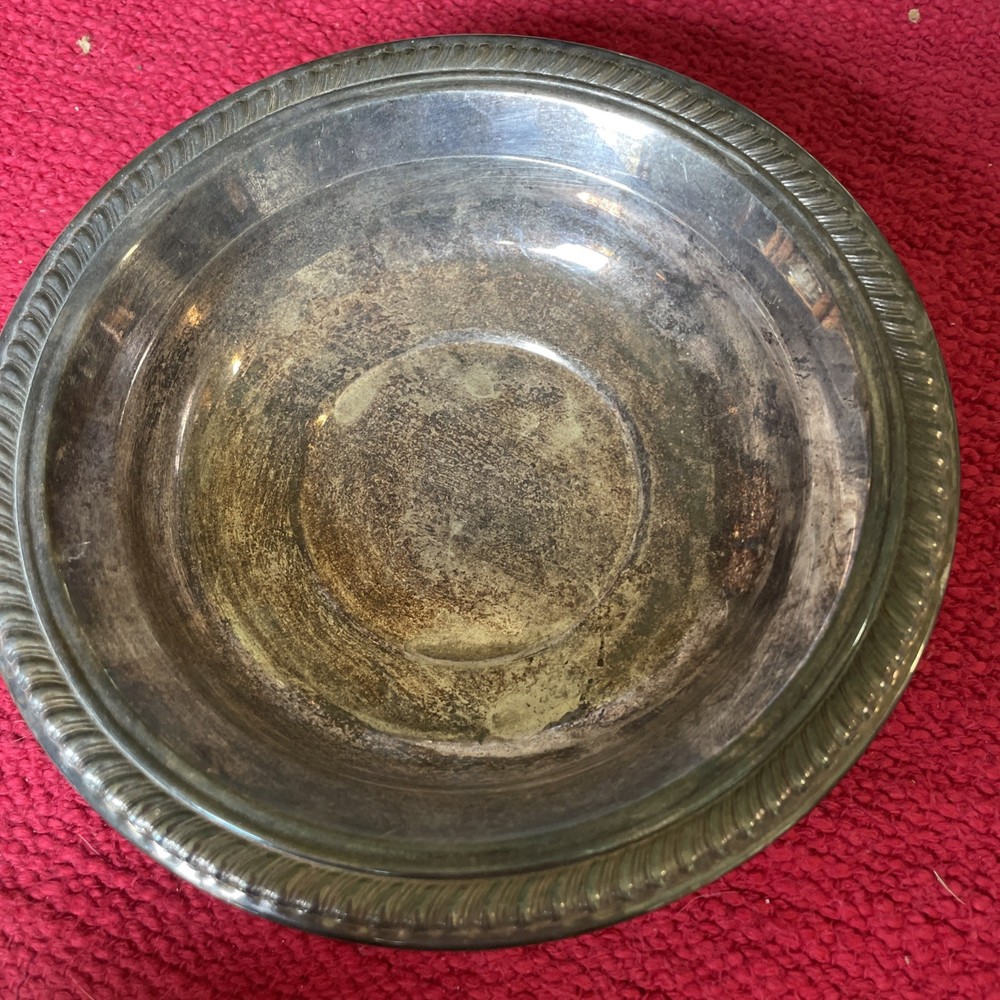 F B Rogers Silver Co Silverplated 6-5/8” Candy Dish