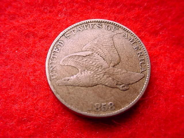 1858 FLYING EAGLE LARGE LETTERS CENT SUPERIOR CENT!!   #105