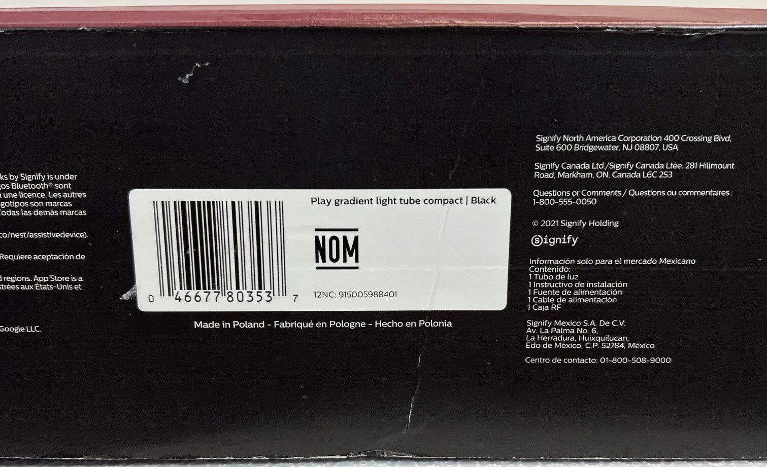 Philips Hue Play Gradient Light Tube Compact -Black -FREE S/H