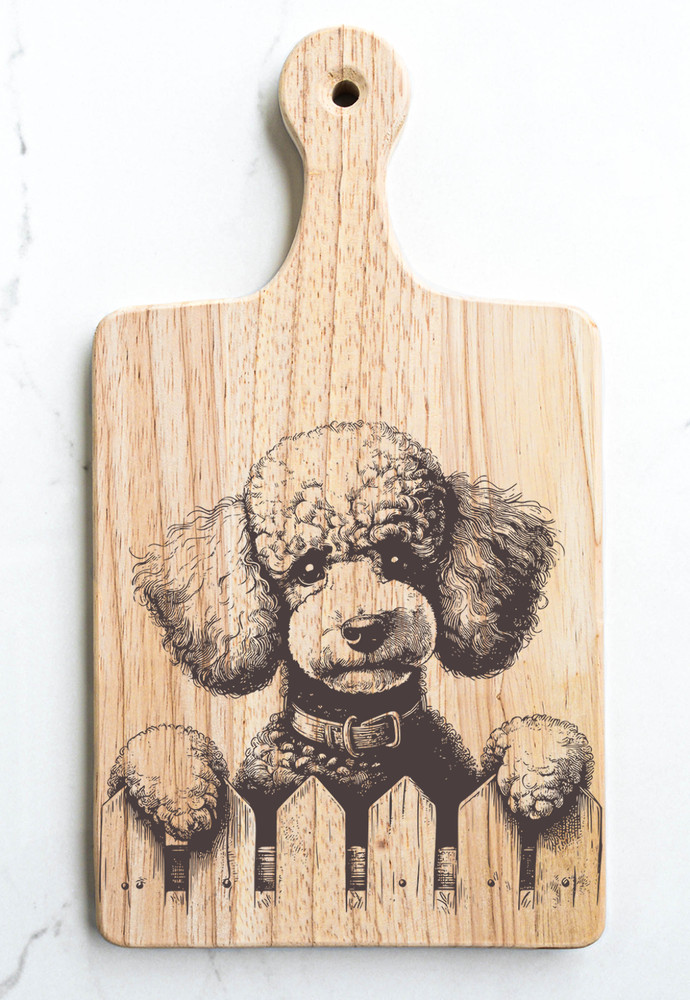 Poodle Cutting Cheese Board