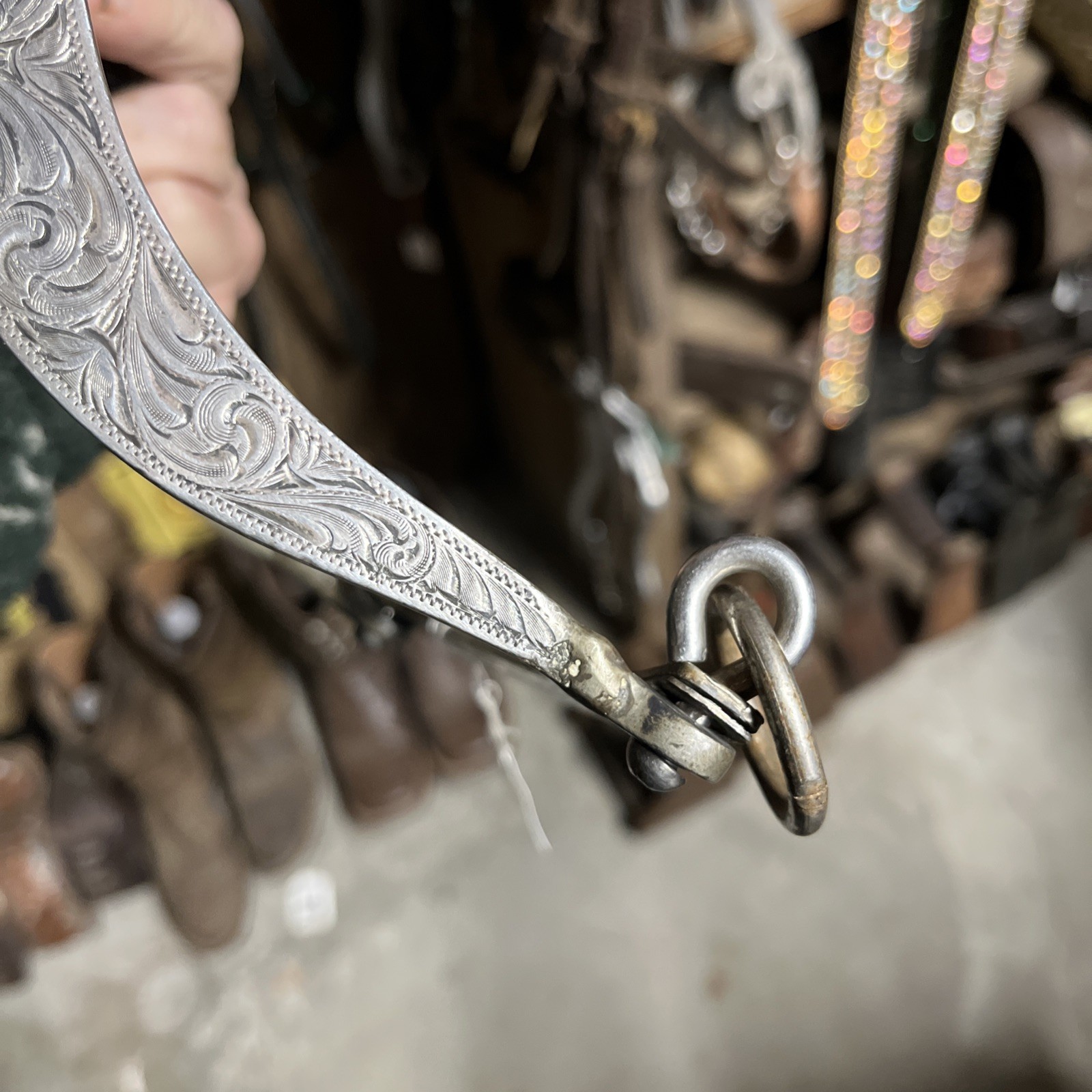 Silver Vintage Spade Bit