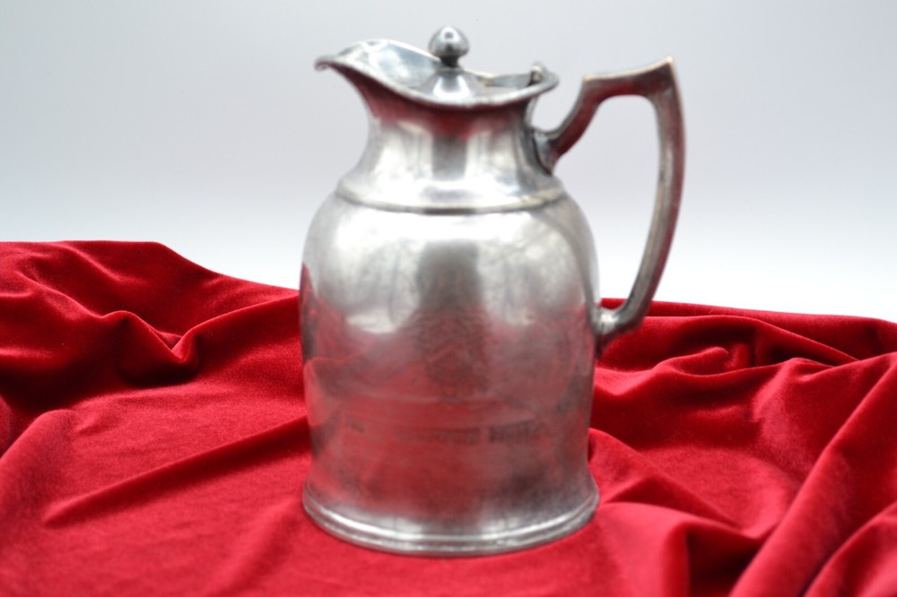 new weston hotel silver plated pitcher