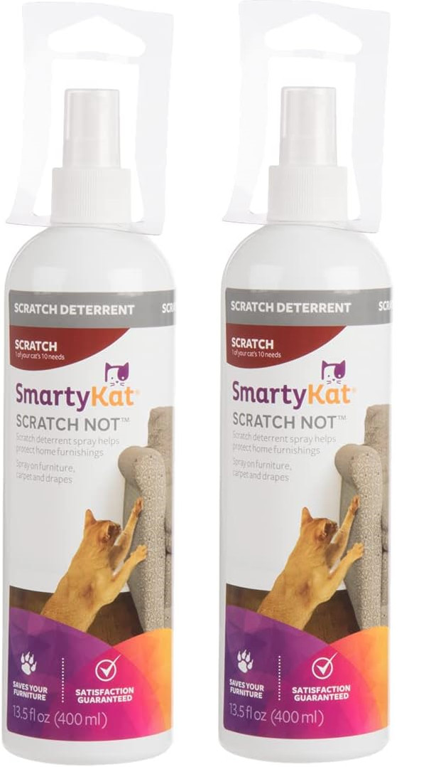 2-Pack SmartyKat Scratch Not Scratch Deterrent Spray for Cats - 13.5 Fluid Ounce
