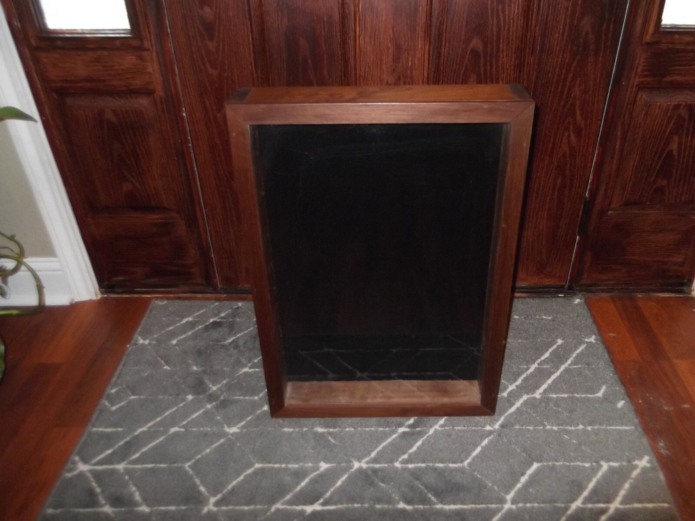 Handmade Solid Black Walnut Display/Shadow Box. 26"x18.5" Plexi Front.