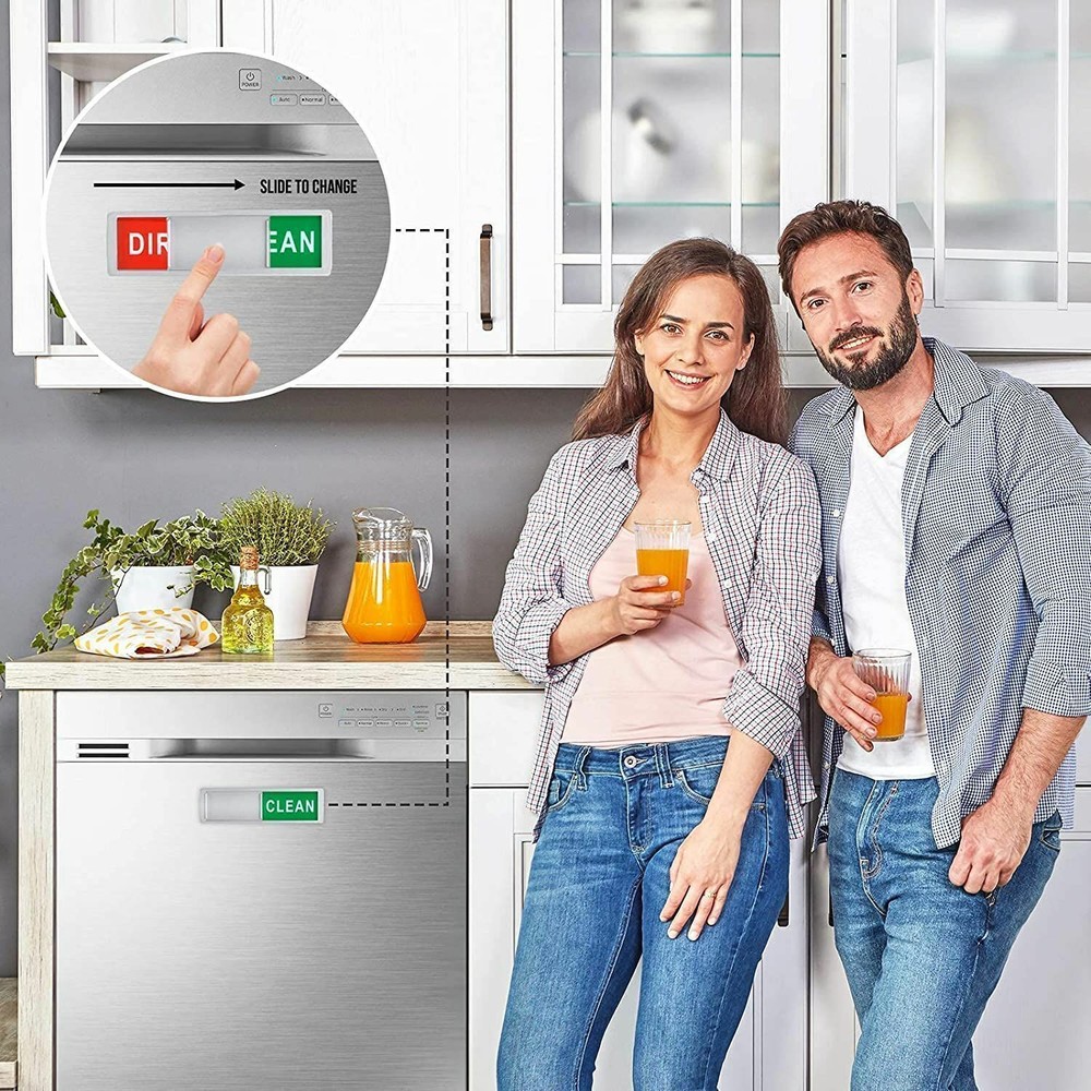 Clean Dirty Magnet for Dishwasher Convenient Design Changing Indicator Wedding