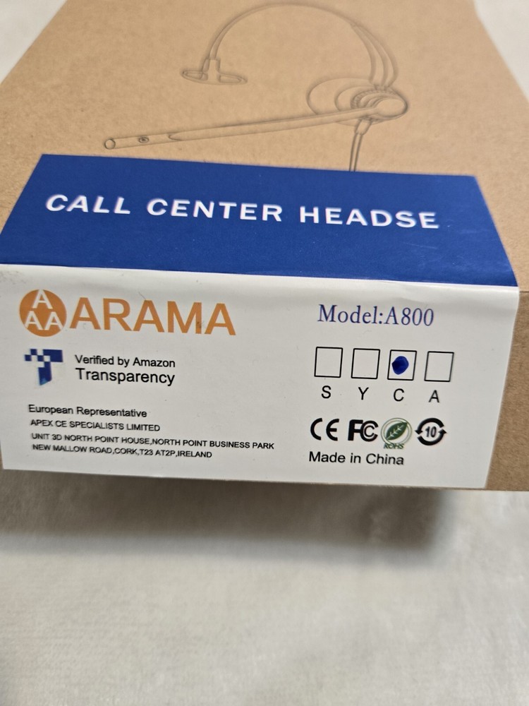 Arama A800 Call Center Headset New