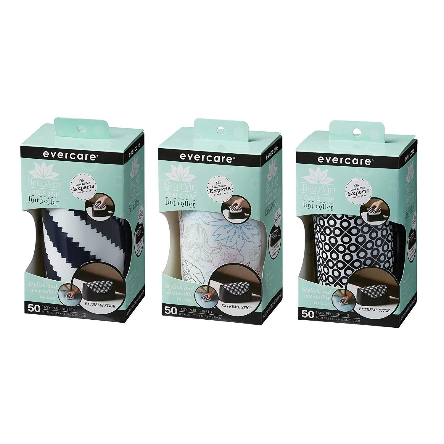 Evercare Bellevie Extreme Tabletop Lint Roller With 50 Layer Sheets