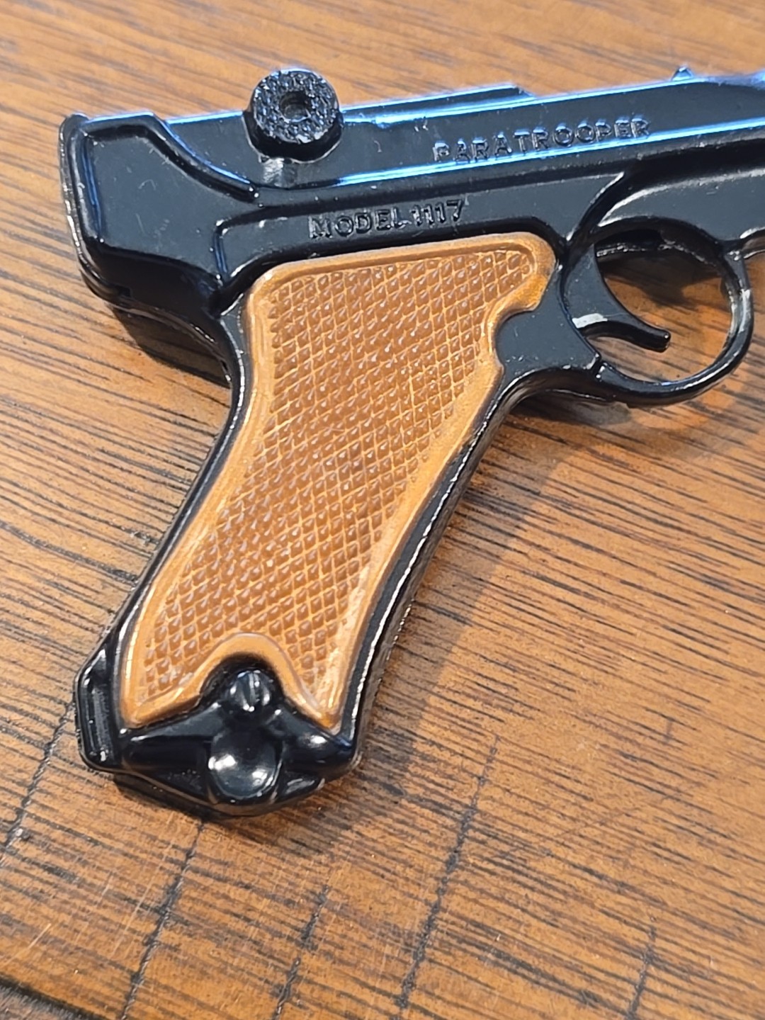 Paratrooper Model 1117 Miniature German Luger Toy Cap Pistol Made in Hong Kong