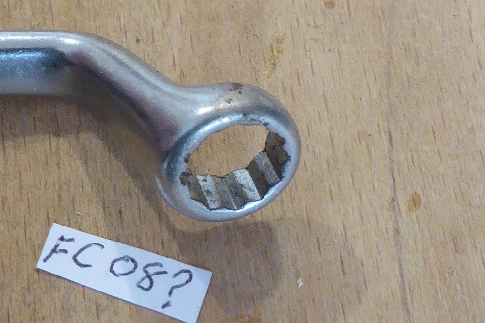 GORDON TOOLS 5 /16 X 3/8" AF cranked ring spanner